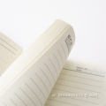 مخصص مذكرات دفتر الهدايا مجموعة فاخرة بو جلود غلاف دفتر ثابتة شعار مخصص مع طباعة مخطط مجلة القلم